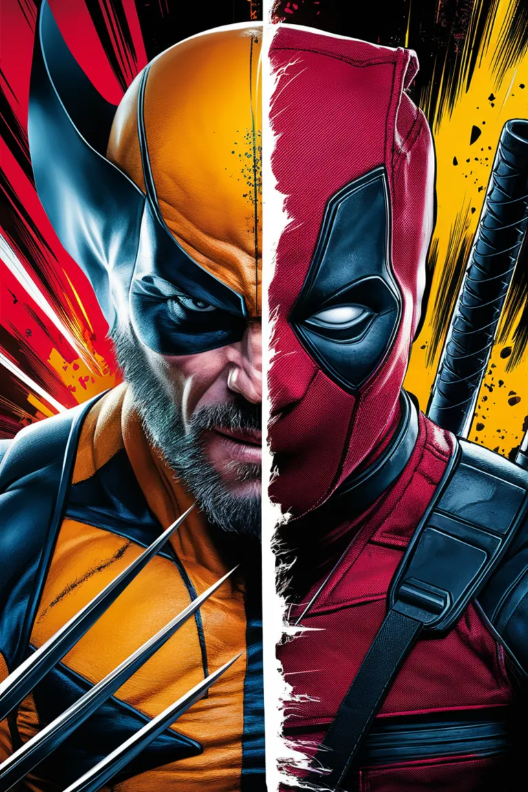 Wolverine vs Deadpool Póster